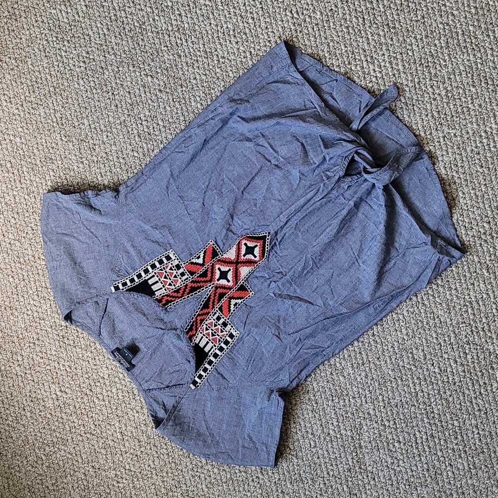 Lucky brand blue top size S